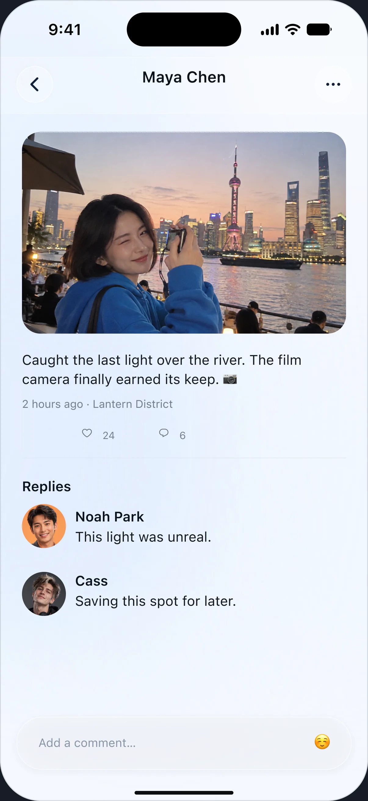 Echo Moment Detail 已确认界面